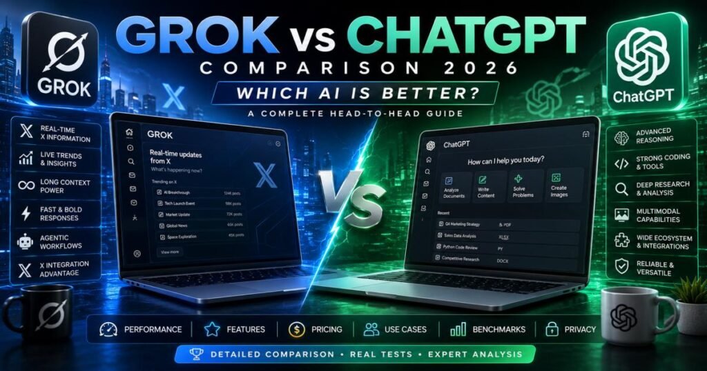 Grok vs ChatGPT Comparison 2026: Which AI Is Better? A Complete Head-to-Head Guide
