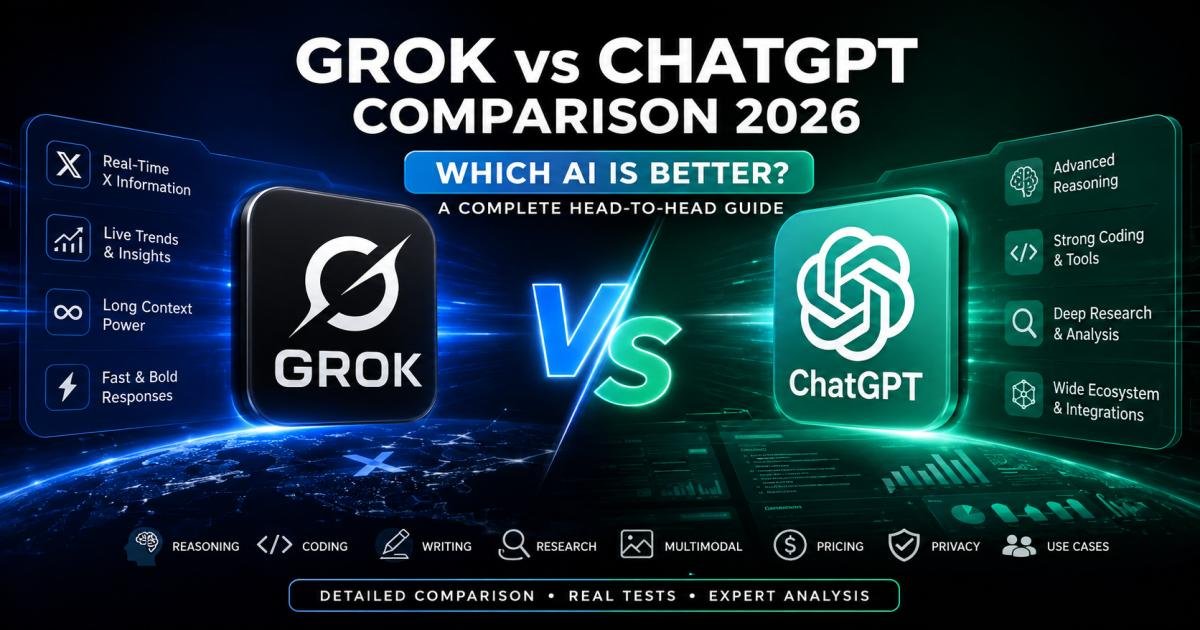 Grok vs ChatGPT Comparison 2026: Which AI Is Better? A Complete Head-to-Head Guide