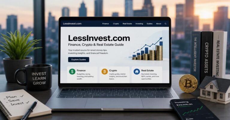 LessInvest .com Review: Finance, Crypto & Real Estate Guide